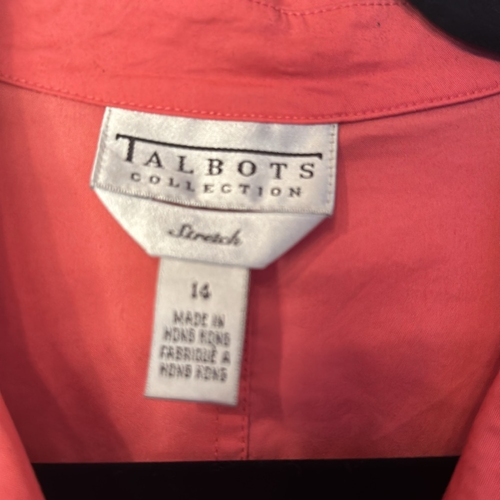 Talbots Collection Salmon Button Down Long Sleeve… - image 3